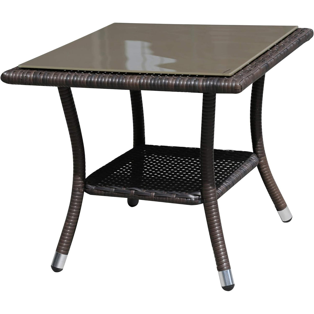 Super Patio 20" Outdoor Wicker Side Table