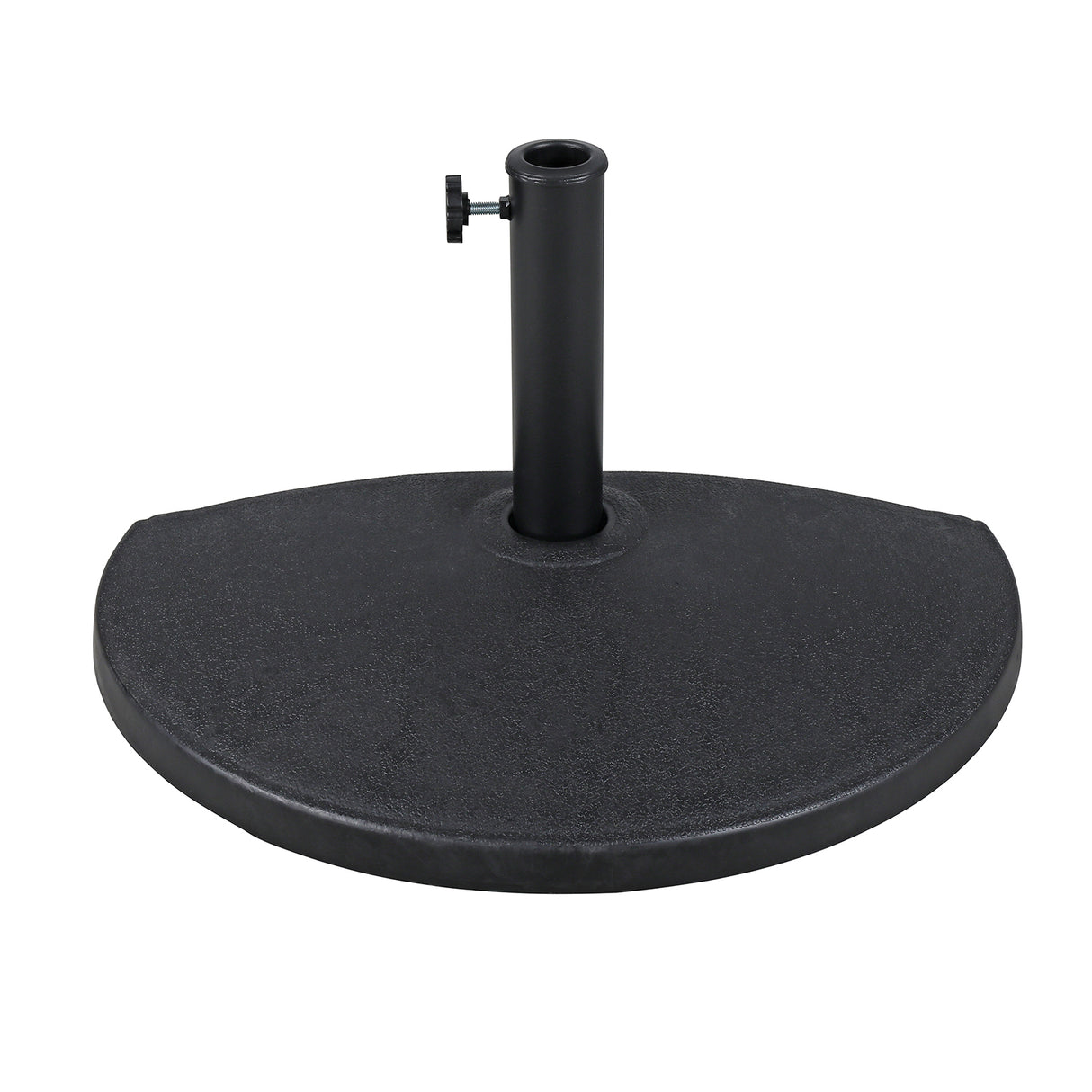 COBANA Half Round Patio Umbrella Base, Heavy-Duty Free Standing Resin Umbrella Stand