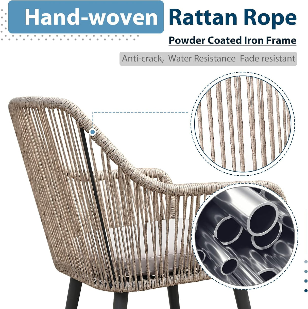 Outdoor Patio Dining Chairs Set