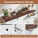 JOIVI Shoe Cabinet with 2 Flip Drawers & Side Cabinet, Freestanding Hidden Shoe Organizer with Drawer, Shoe Storage Cabinet with Adjustable Shelves for Living Room, Entryway, Hallway