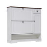 JOIVI Shoe Cabinet with 2 Flip Drawers & Side Cabinet, Freestanding Hidden Shoe Organizer with Drawer, Shoe Storage Cabinet with Adjustable Shelves for Living Room, Entryway, Hallway
