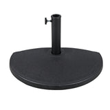 COBANA Half Round Patio Umbrella Base, Heavy-Duty Free Standing Resin Umbrella Stand