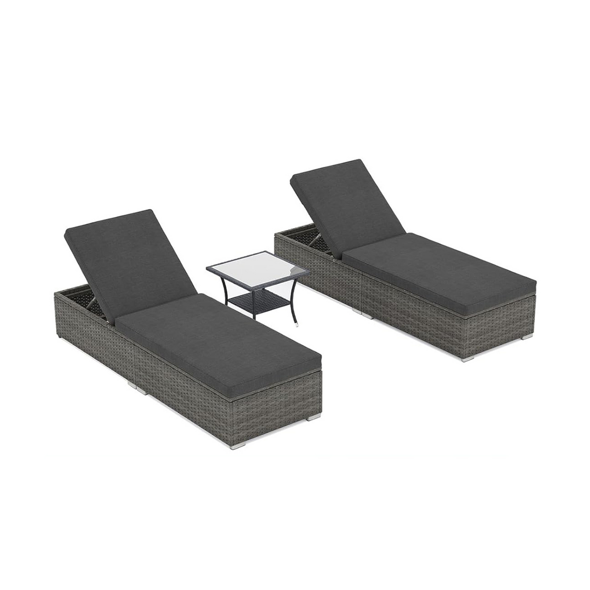 3 Piece Patio Pool Lounge Chairs