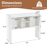 JOIVI Desktop Bookshelf, Countertop Storage Organizer Rack, Desk Hutch with 5 Shelves for Computer Desk, 3-Tier Desktop Display Organizer Rack for Office Dorm