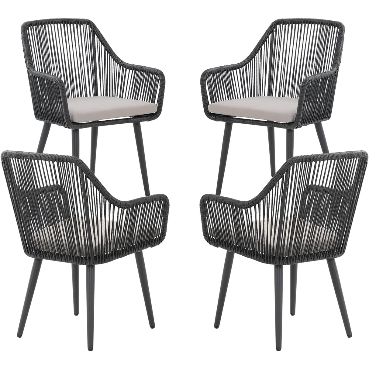 Outdoor Patio Dining Chairs Set