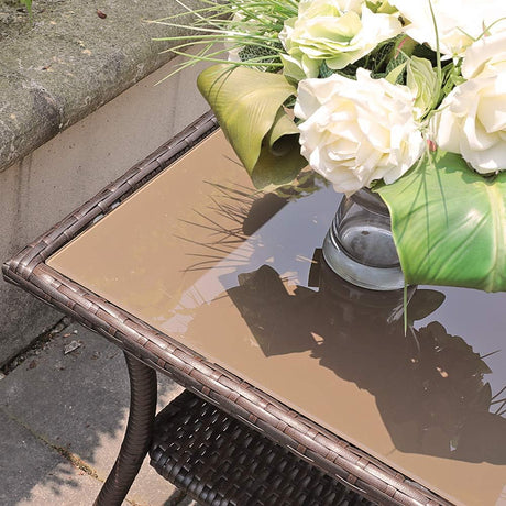 Super Patio 20" Outdoor Wicker Side Table
