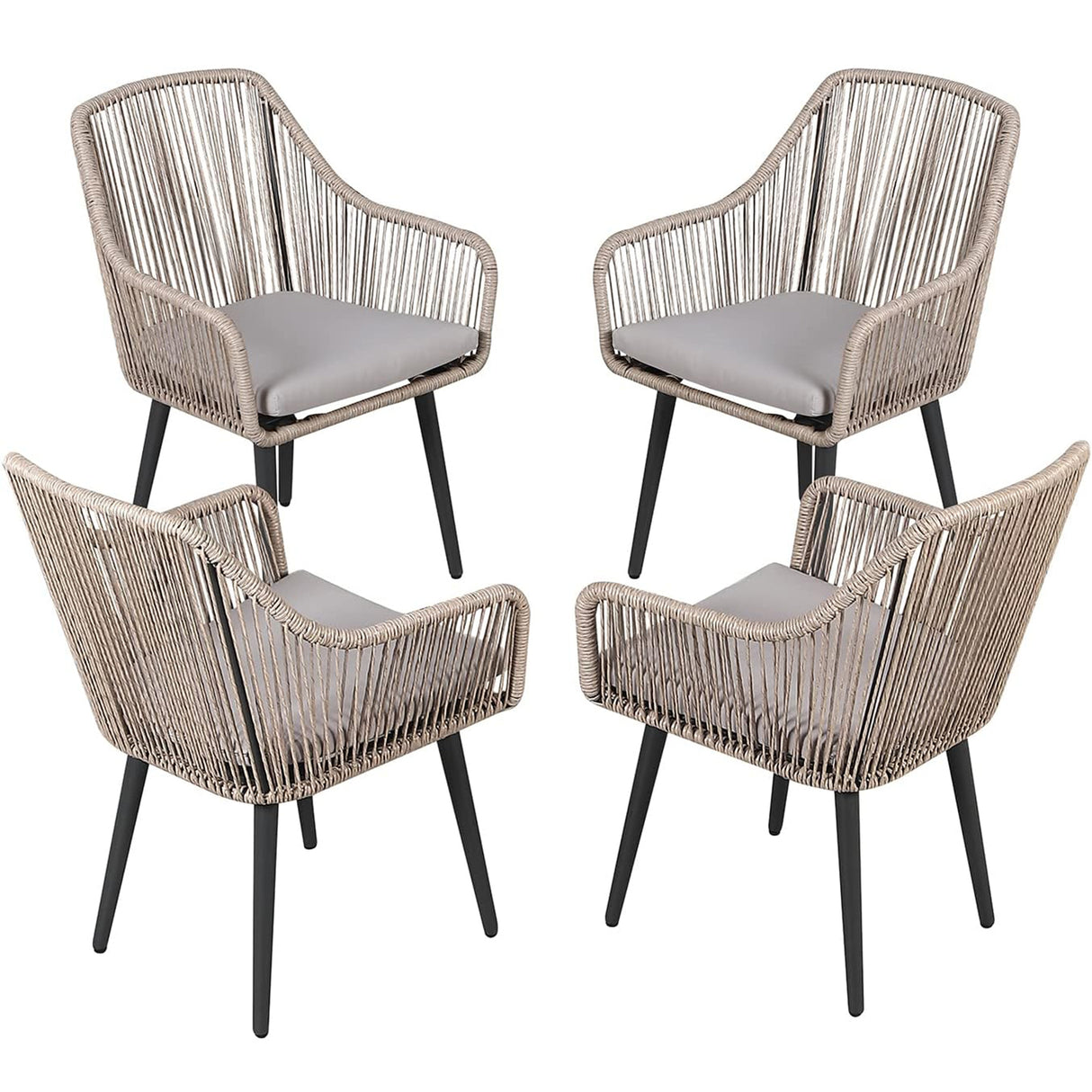 Outdoor Patio Dining Chairs Set