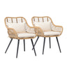 JOIVI Outdoor Wicker Chairs Set of 2