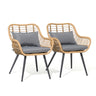 JOIVI Outdoor Wicker Chairs Set of 2