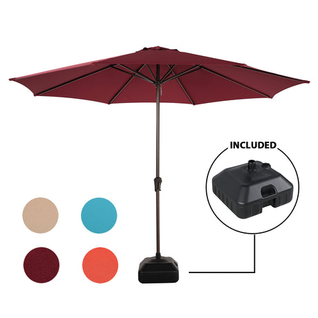 JOIVI 2 PCS Outdoor Patio Ottoman with Thick Cushions,Brown - JOIVI