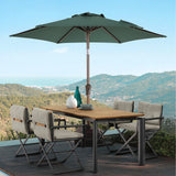JOIVI 2 PCS Outdoor Patio Ottoman with Thick Cushions,Brown - JOIVI