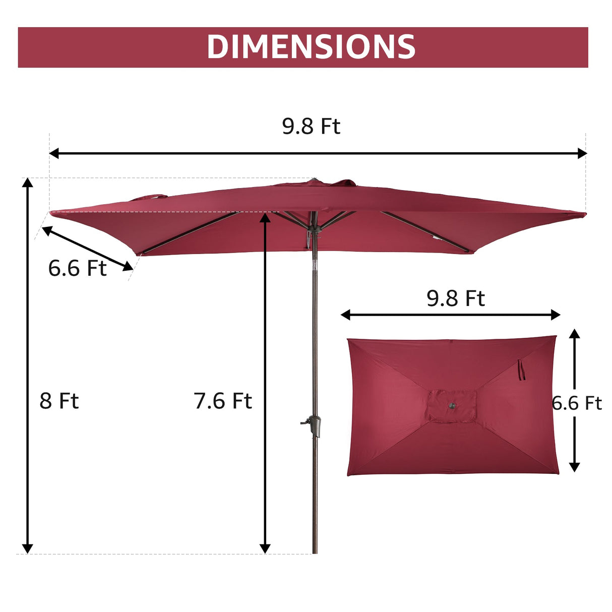 JOIVI 2 PCS Outdoor Patio Ottoman with Thick Cushions,Brown - JOIVI