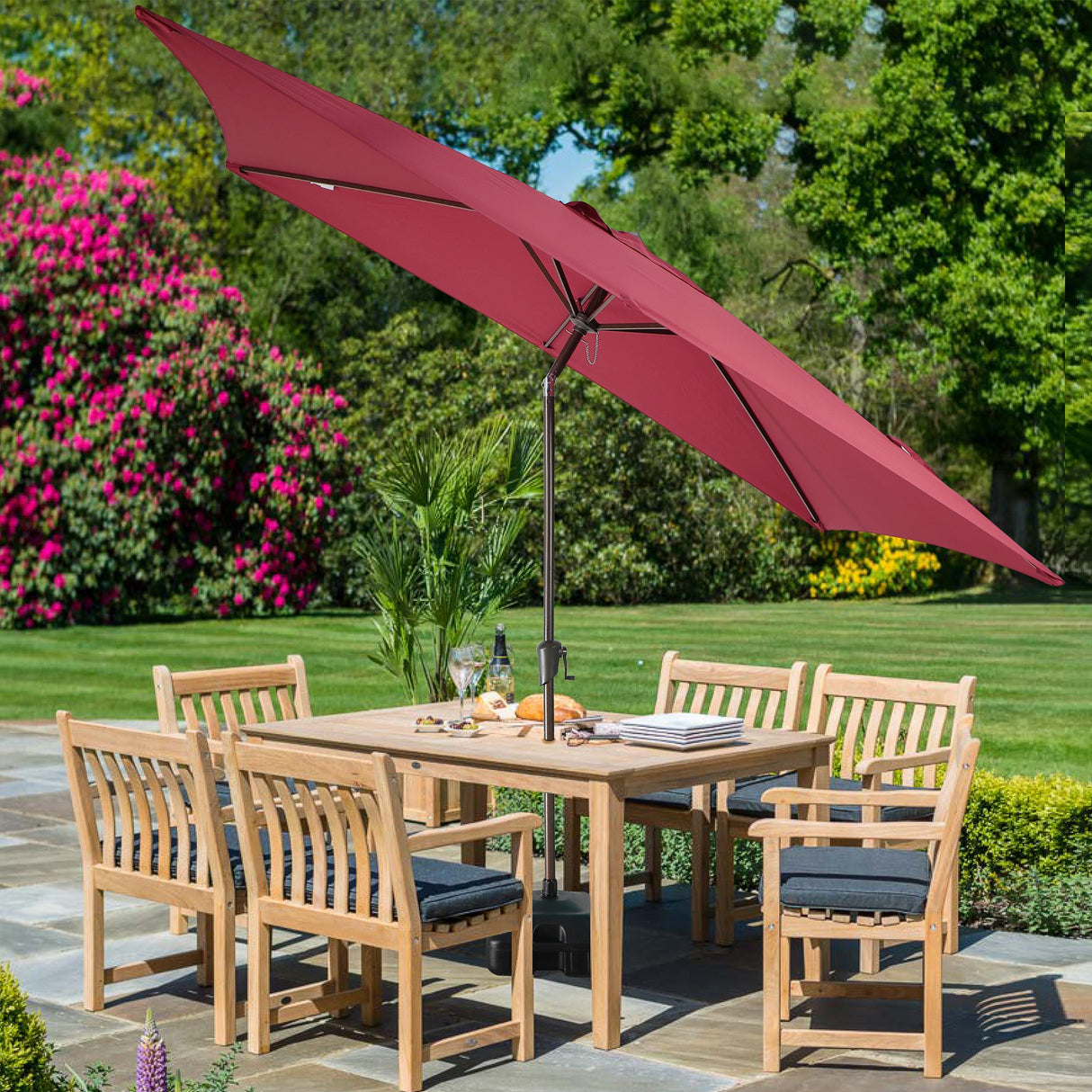 JOIVI 2 PCS Outdoor Patio Ottoman with Thick Cushions,Brown - JOIVI