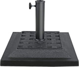 COBANA 26.5lb Heavy Duty Umbrella Base, 17.3’’ Square Patio Market Umbrella Stand Weight, Black