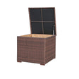 PE rattan Storage Deck Box, 88 Gallon